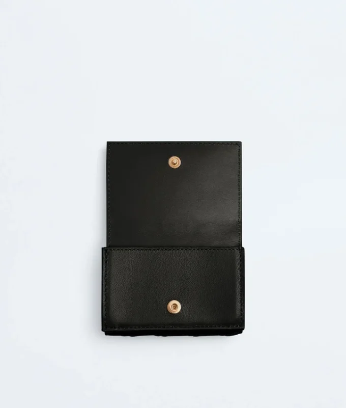 Cartera pequeña de tres pliegues Intrecciato