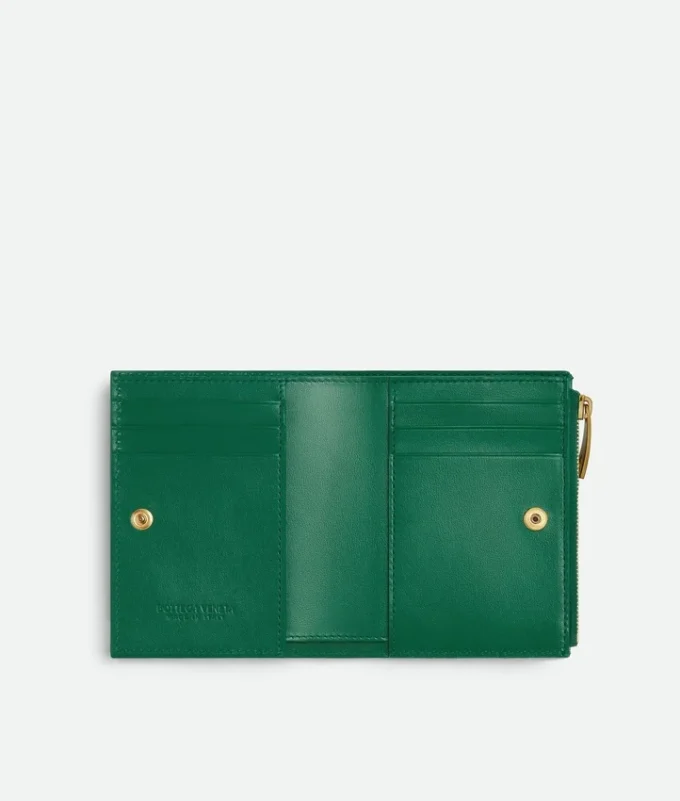 Cartera pequeña plegable Intrecciato