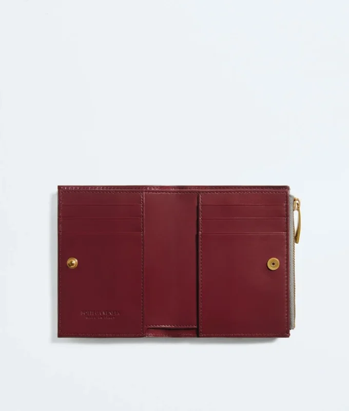 Cartera pequeña plegable Intrecciato