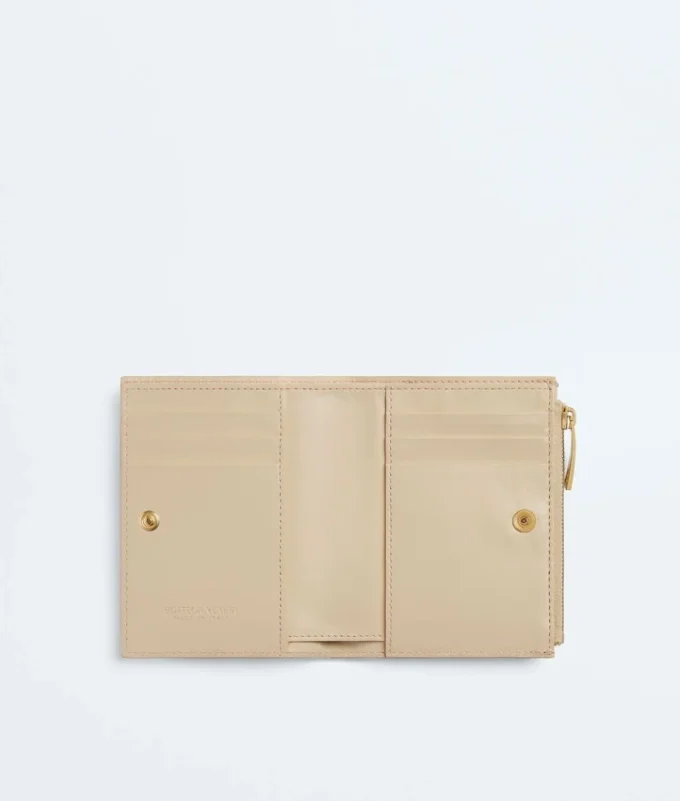 Cartera pequeña plegable Intrecciato