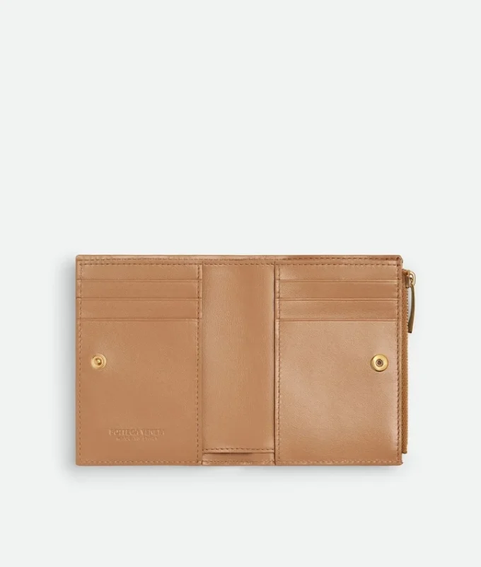 Cartera pequeña plegable Intrecciato