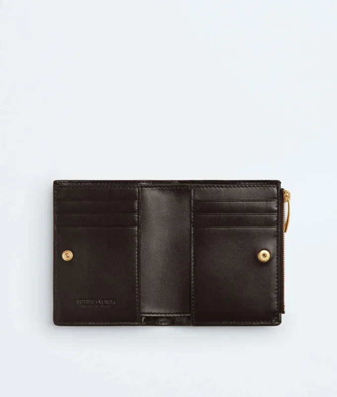 Cartera pequeña plegable Intrecciato