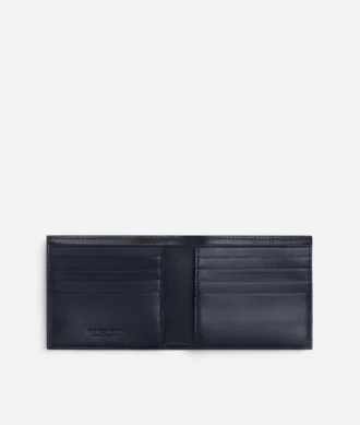 Cartera plegable en dos con motivo Intrecciato diagonal