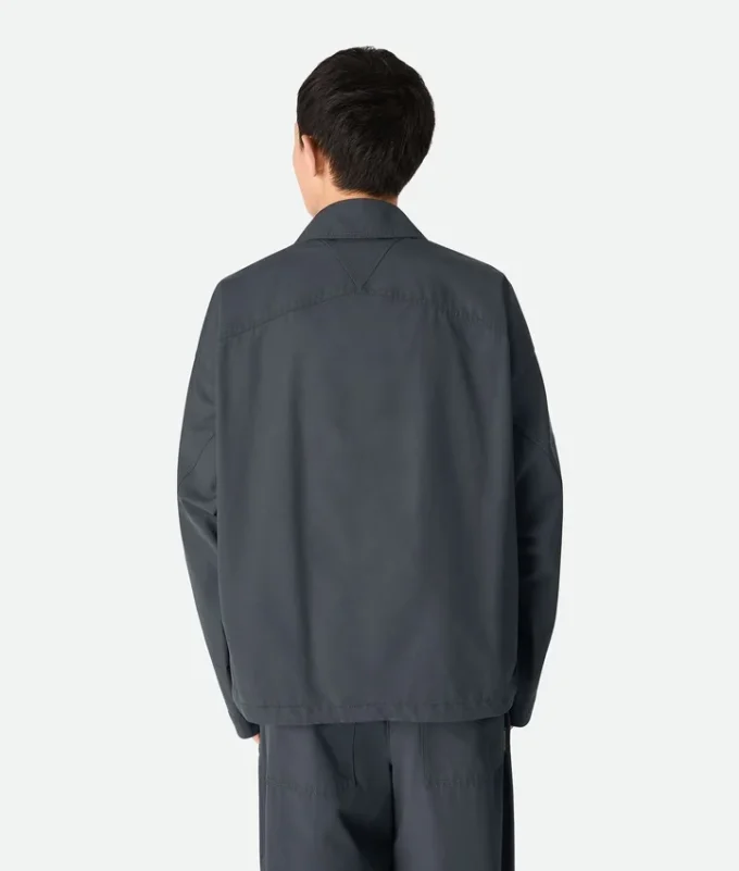 Cazadora de algodón resinado