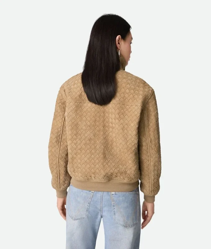 Cazadora de ante Intrecciato