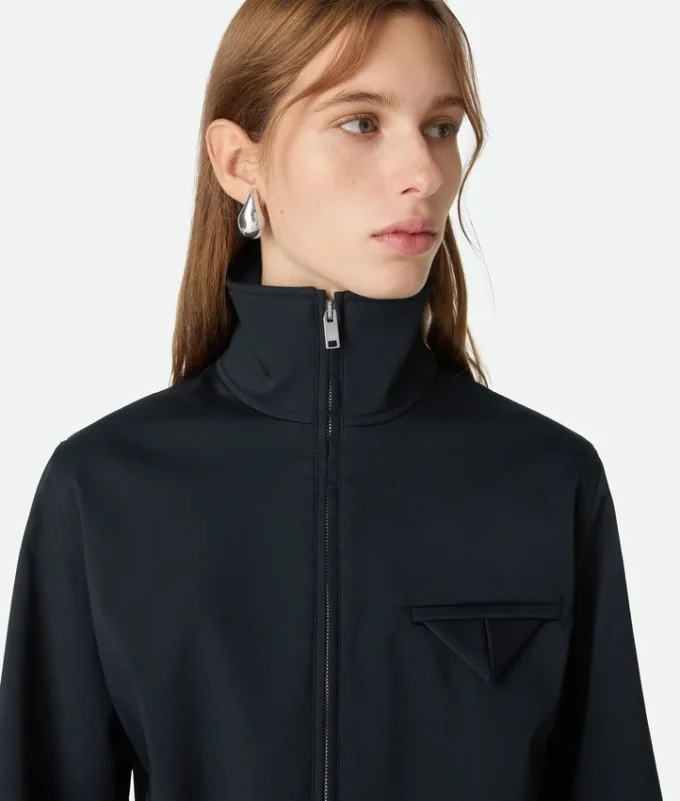 Cazadora de lana técnica laminada