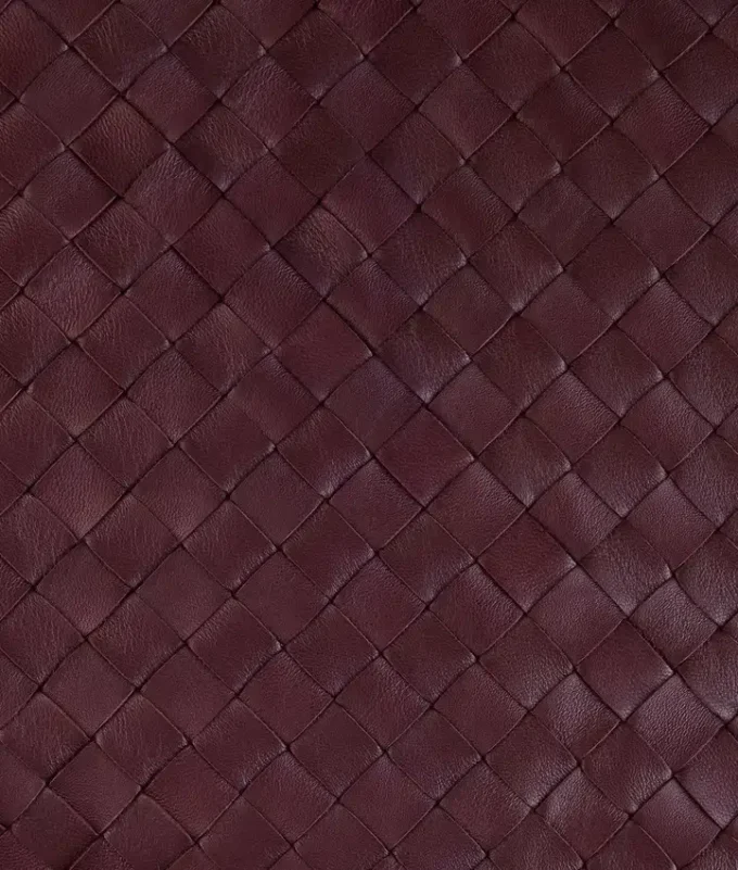 Cazadora de piel Intrecciato