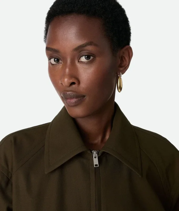 Cazadora de sarga de algodón