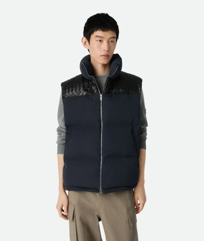 Chaleco acolchado de nailon técnico