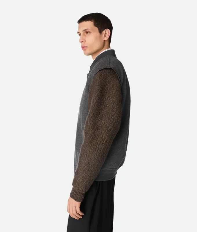 Chaleco de lana de doble cara