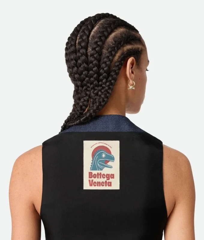 Chaleco de lana jaspeada