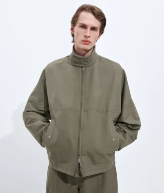 Chaqueta compacta de algodón