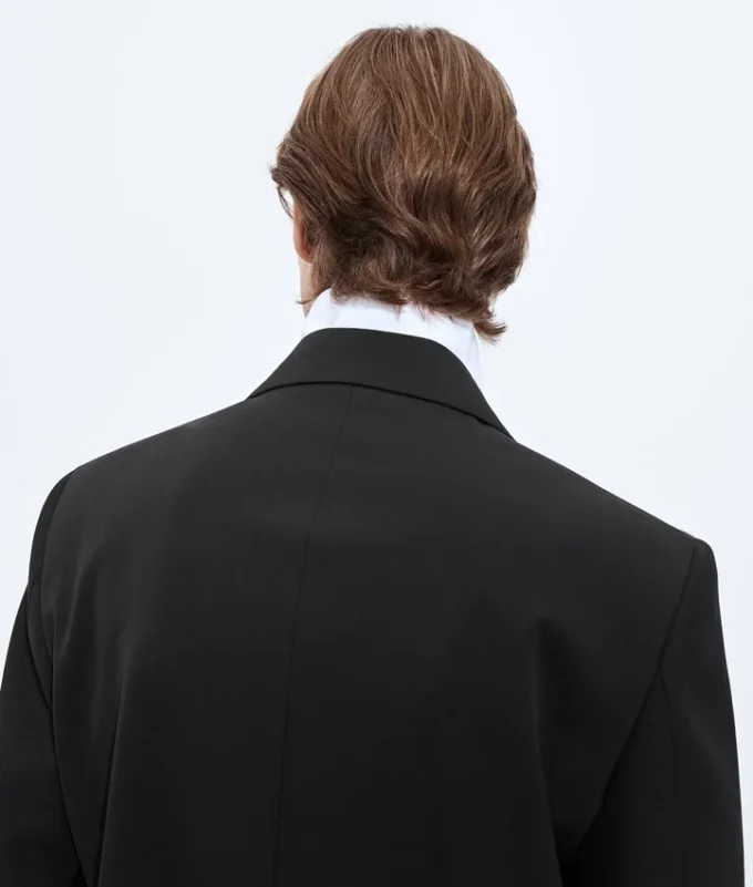 Chaqueta de sarga de lana ligera