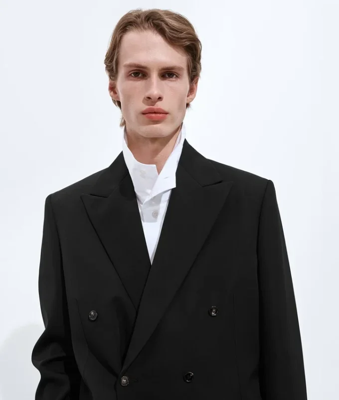 Chaqueta de sarga de lana ligera