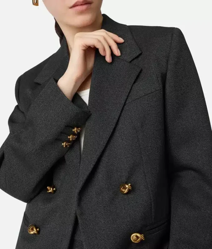 Chaqueta de sarga de lana Mouline