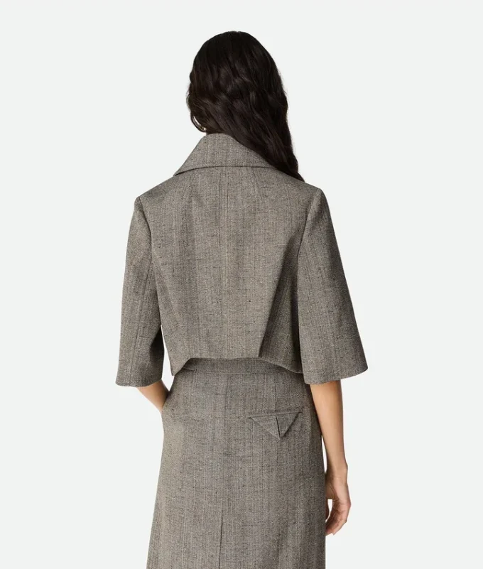 Chaqueta de viscosa y seda