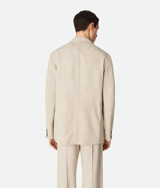 Chaqueta de viscosa y seda