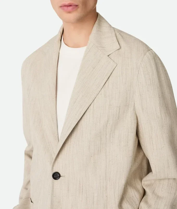 Chaqueta de viscosa y seda