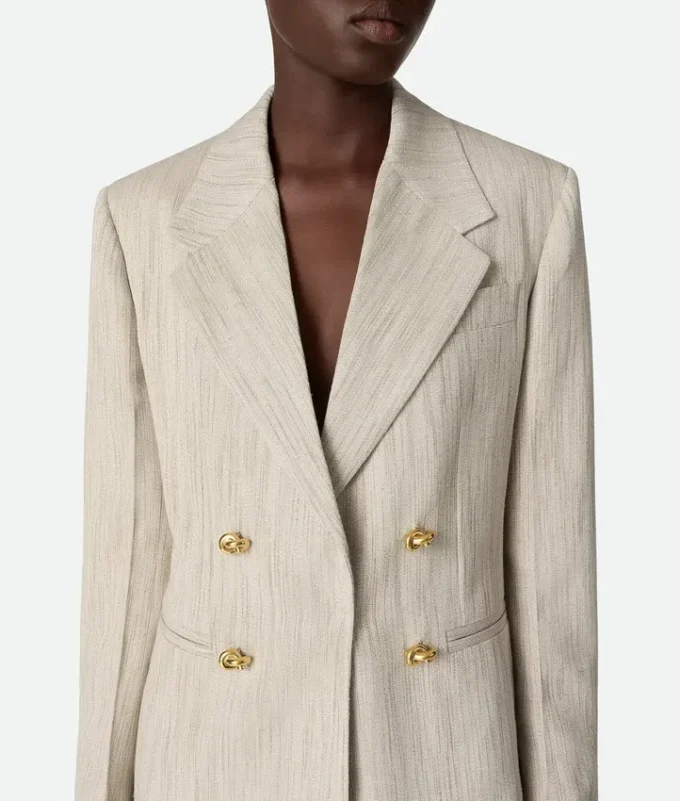 Chaqueta de viscosa y seda