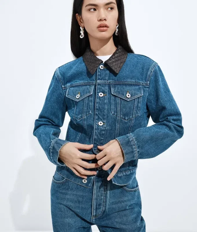 Chaqueta índigo medio