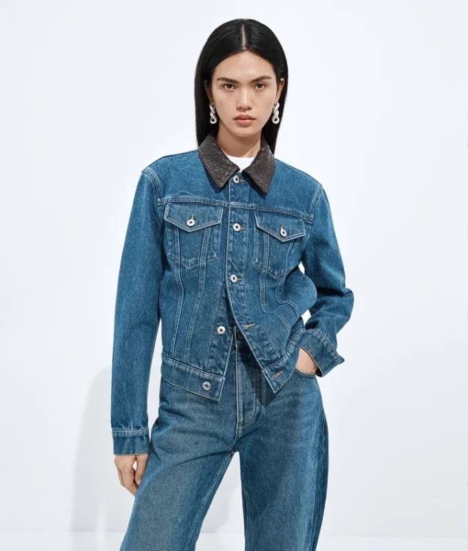 Chaqueta índigo medio