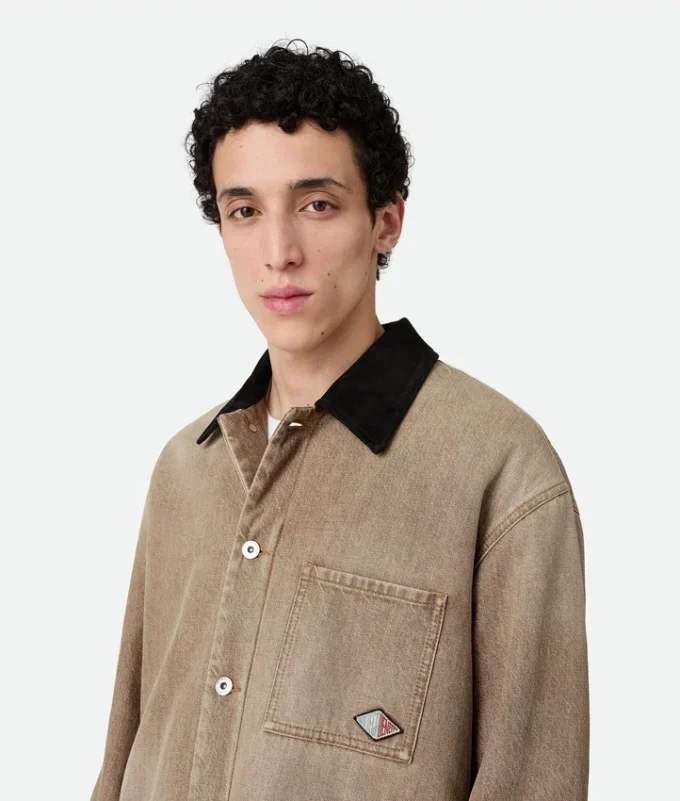 Chaqueta vaquera marrón