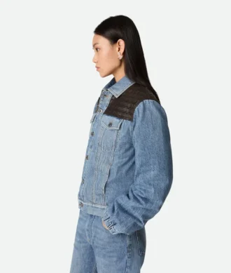 Chaqueta vaquera vintage de color índigo