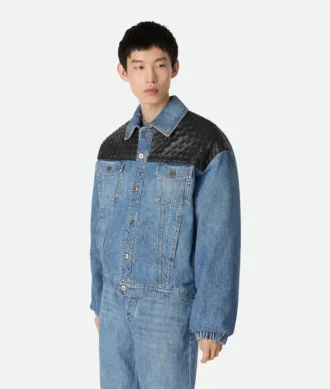 Chaqueta vaquera vintage de color índigo