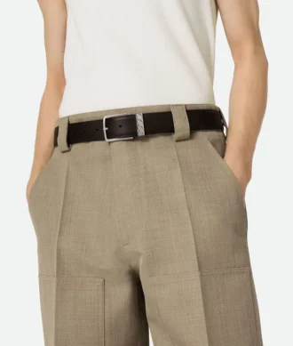 Cinturón con hebilla Loop Intrecciato