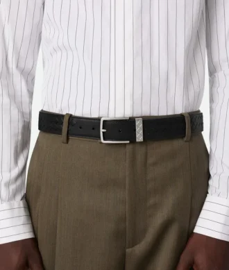 Cinturón con hebilla Loop Intrecciato