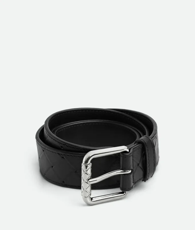 Cinturón Intrecciato estampado