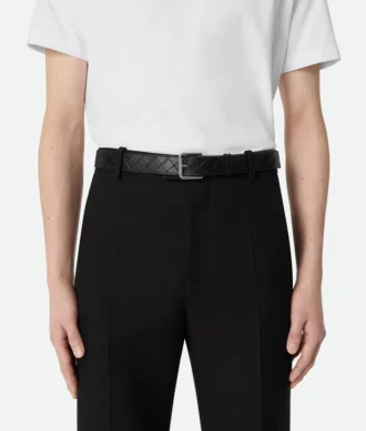 Cinturón Intrecciato estampado