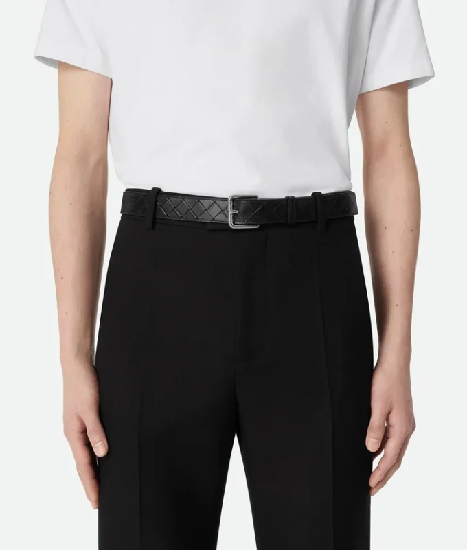 Cinturón Intrecciato estampado