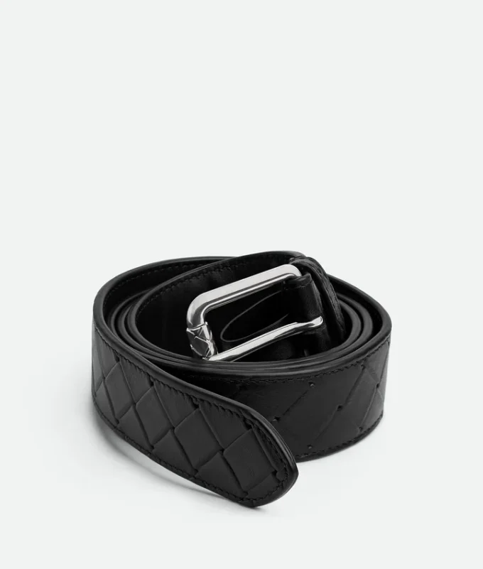 Cinturón Intrecciato estampado