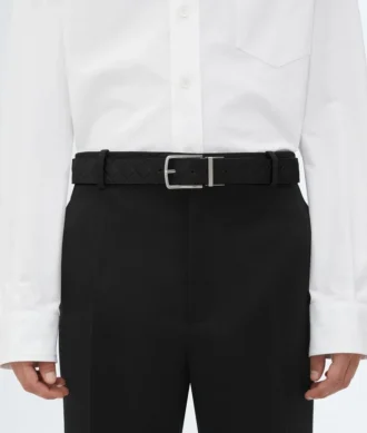 Cinturón reversible Intrecciato