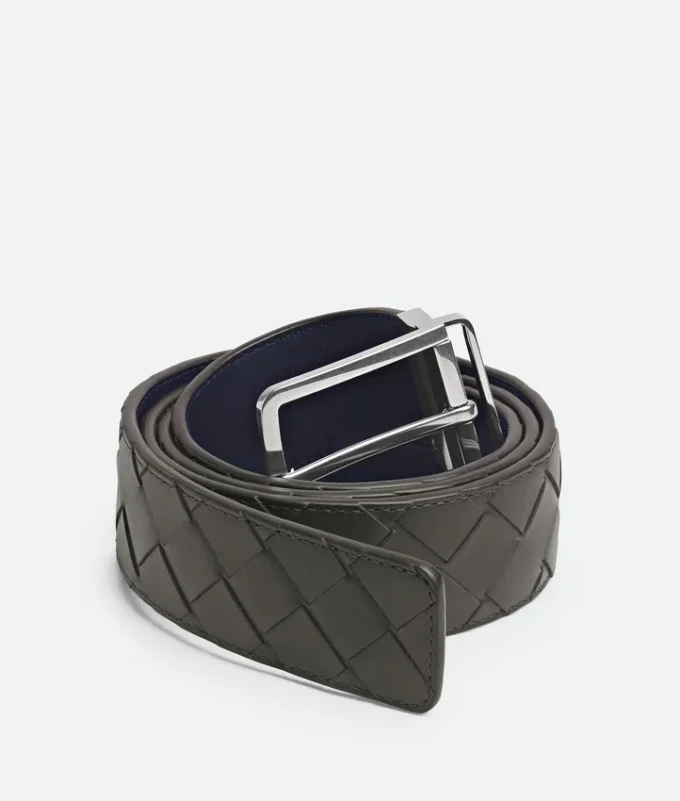 Cinturón reversible Intrecciato