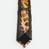 Corbata de piel estampada