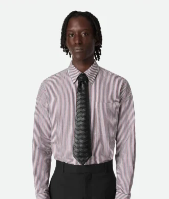 Corbata de piel Intrecciata