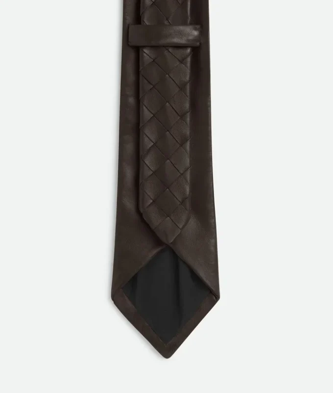 Corbata de piel Intrecciata