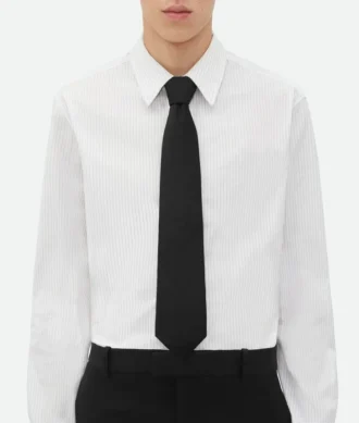 Corbata de sarga de seda