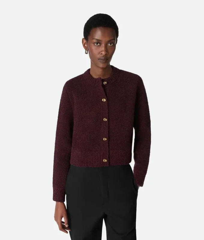 Cárdigan de lana bouclé