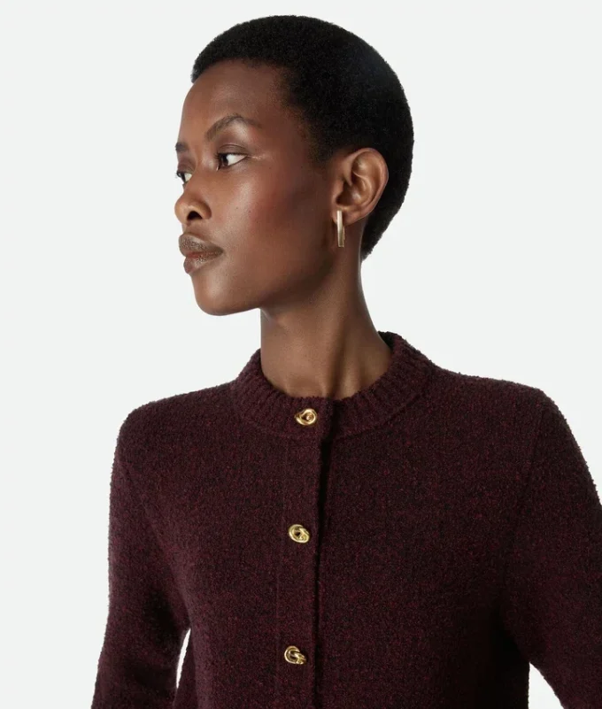 Cárdigan de lana bouclé