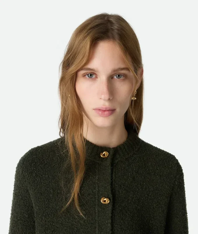 Cárdigan de lana bouclé