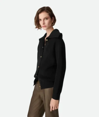 Cárdigan de punto elástico de algodón