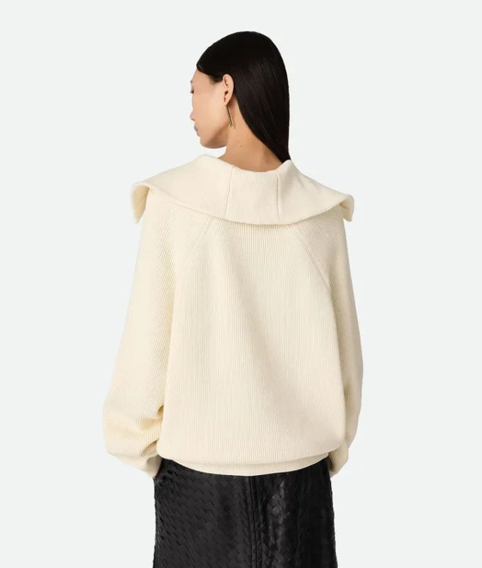 Cárdigan de punto elástico de algodón