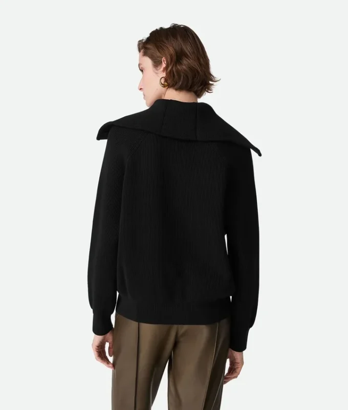 Cárdigan de punto elástico de algodón