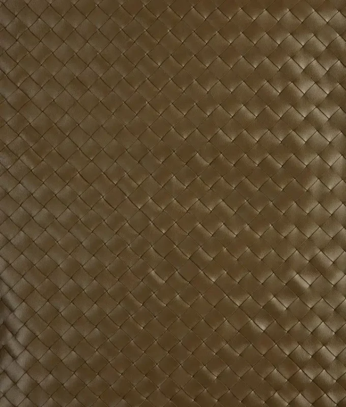 Falda de piel Intrecciato