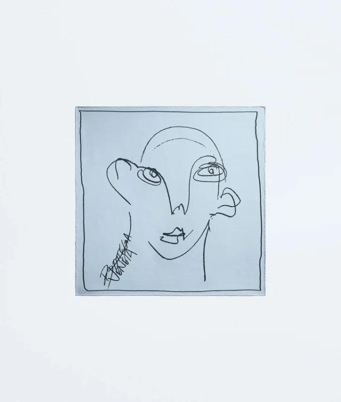 Fular de sarga de seda