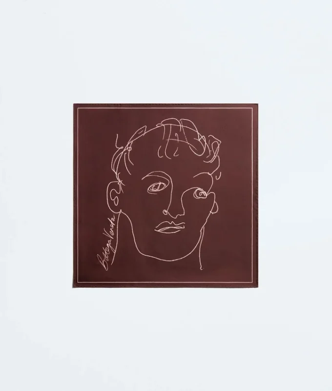 Fular de sarga de seda