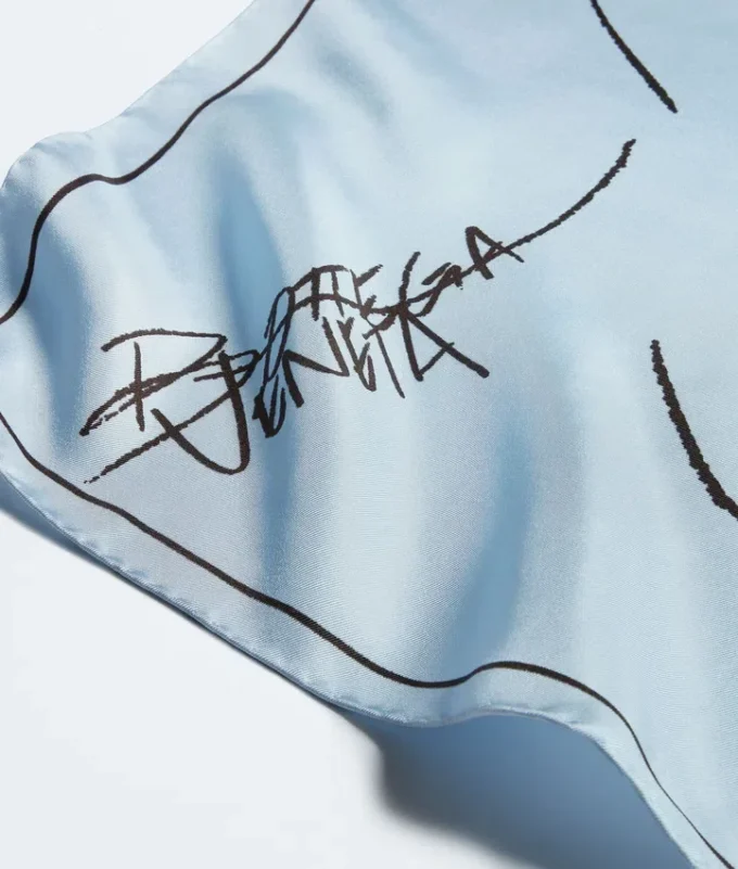 Fular de sarga de seda